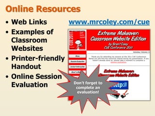 Extreme Makeover: Classroom Website Edition