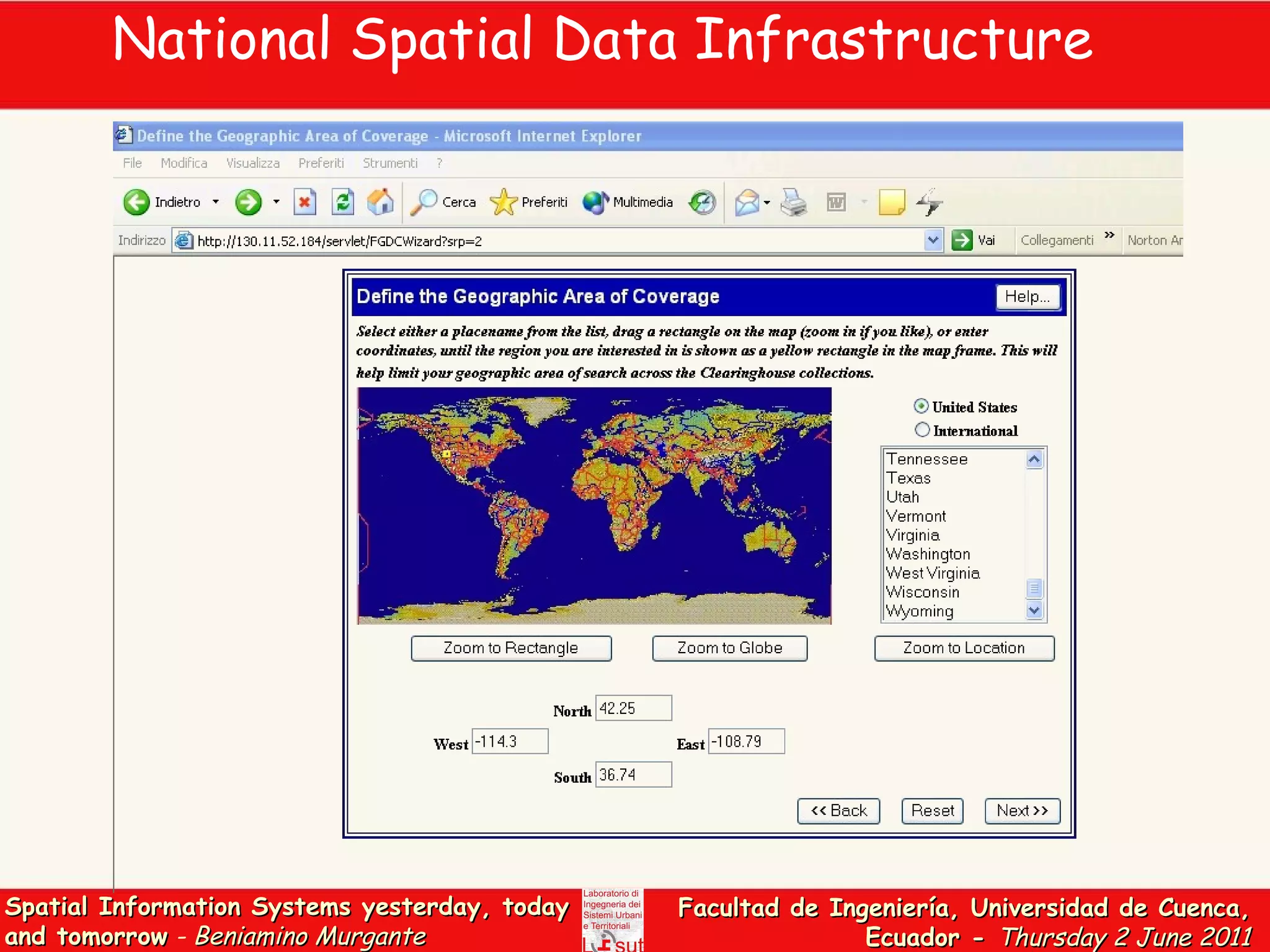 National Spatial Data Infrastructure 