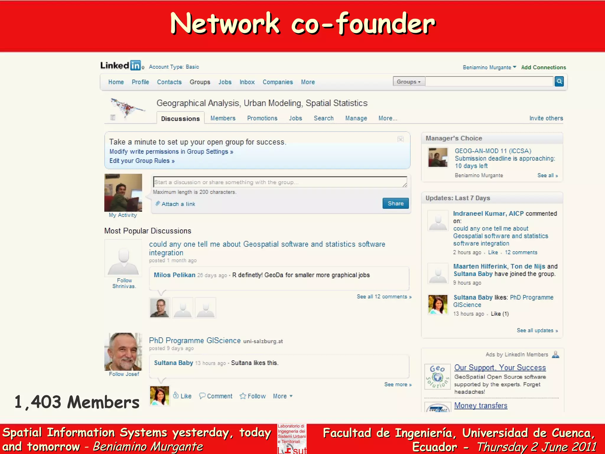 Network co-founder 1,403   Members   