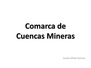 Comarca de
Cuencas Mineras
Sandra Millán Romeo
 