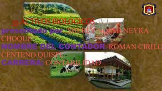 35 ACTIVOS BIOLOGICOS
presentado por :SHERLY NOEMI NEYRA
CHOQUE
NOMBRE DEL CONTADOR: ROMAN CIRILO
CENTENO QUISPE
CARRERA: CONTABILIDAD
 