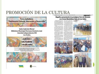 PROMOCIÓN DE LA CULTURA
 