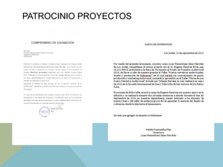 PATROCINIO PROYECTOS
 