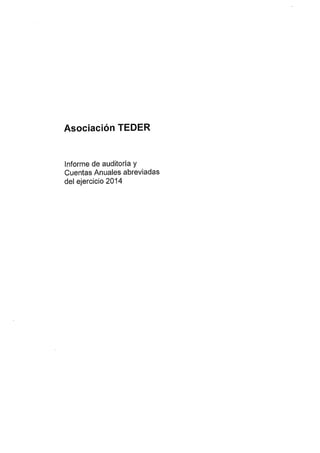 Cuentas anuales-teder-2014