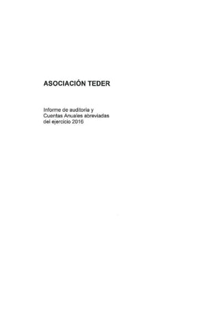 Cuentas anuales-teder-2016