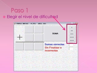    Elegir el nivel de dificultad
 