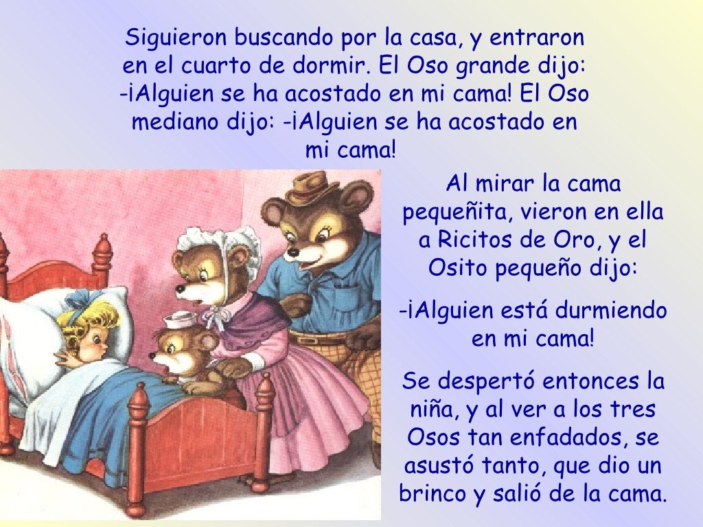 Cuento Ricitos De Oro Cuento Ricitos De Oro