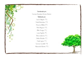 Coordinado por
Carmen Remedios Román Martín
Realizado por
Laura Delgado 1º D
Paula Menéndez 1º D
Adriana Bellido 2º C
Pilar Moyano 1º D
Alba Arregui 1º C
Lucía Aguilar 1ºC
Elena Ledesma 1º C
Esther Morales 1º C
Paola Ligero 1º C
Carmen Carrillo 1º B
Alexandre Martín 1º D
 