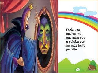 Signature of Teacher
Tenía una
madrastra
muy mala que
la odiaba por
ser más bella
que ella