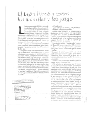 EL LEÓN LLAMÓ A TODOS LOS ANIMALES Y LOS JUZGÓ