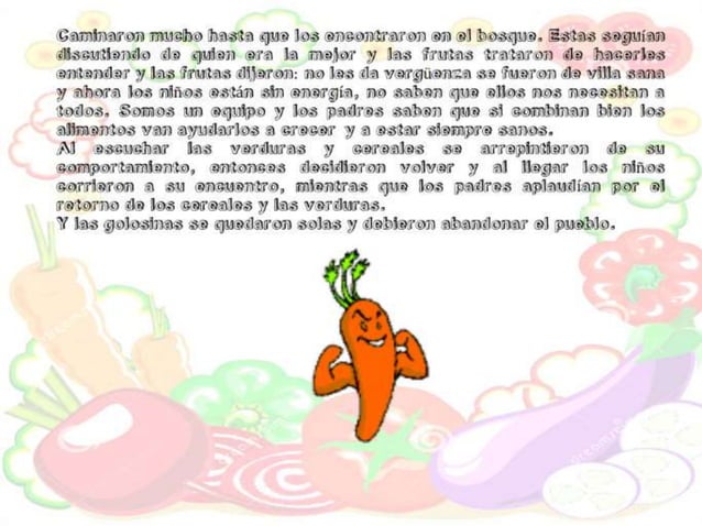 Cuento el dia que se fueron los alimentos