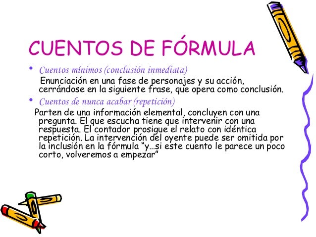 Resultado de imagen de CUENTOS DE FORMULAS