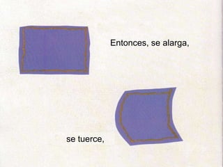 Entonces, se alarga,
se tuerce,
 