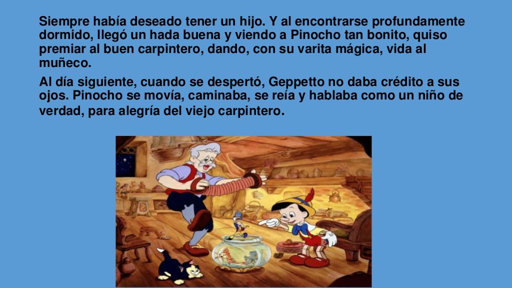 Cuento Pinocho