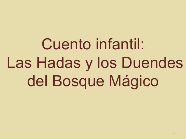 Cuento Las Hadas Y Los Duendes Del Bosque Mágico