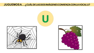 JUGUEMOSA…¿CUÁLDELASDOSIMÁGENESCOMIENZACONLAVOCALU?
