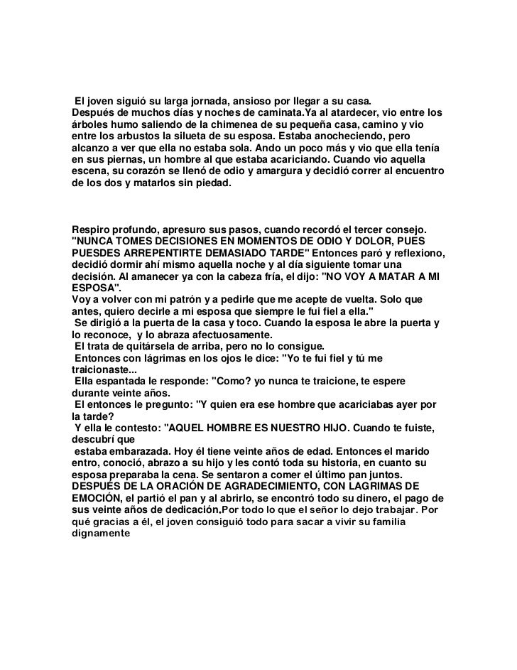Cuento los tres consejos