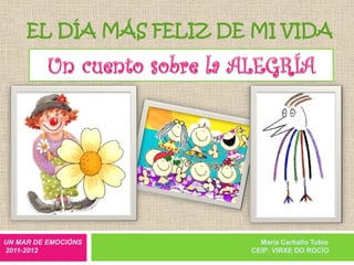 EL DÍA MÁS FELIZ DE MI VIDA




UN MAR DE EMOCIÓNS        María Carballo Tubío
2011-2012               CEIP: VIRXE DO ROCÍO
 