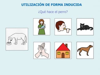 UTILIZACIÓN DE FORMA INDUCIDA
¿Qué hace el perro?
 