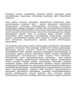 Cuentos Ashaninca: Enrique Casanto Shingari