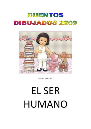 SANTIAGO DIAZ LÓPEZ<br />EL SER HUMANO<br />VALORES DE PAPEL<br />Como todo el mundo lo hace, ¿yo también?<br />TEEEEEEEEEERRRRCO<br />Tercos, NO.<br />Constantes, SÍ.<br />LAS INTENCIONES DEL CORAZON<br />Si eso es solo al hablar, ¿cómo será al pensar y al actuar?<br />NO TE AISLES DE LAS ISLAS<br />Suele suceder. Hoy en día hay tanta tecnología y tantos medios de comunicación, que las personas terminan adheridas a los aparatos y se olvidan de los seres humanos que los rodean y que están a su lado. En especial su propia familia.<br />¿A QUIEN LE CREEMOS?<br />Cuando los valores de la sociedad están invertidos, el papel tiene más valor que la palabra.<br />DALE MAS CARIÑO<br />Los hijos siempre piden más cariño. Sobre todo en época de vientos fuertes.<br />LO QUE NO NOS HACE DAÑO<br />Hay tantas cosas que sí nos hacen daño y que tienen efectos secundarios, terciarios y cuaternarios...<br />SANTIAGO DIAZ LÓPEZ<br />INFANCIA<br />PREGUNTITIS<br />La edad de las preguntas es maravillosa. Pero hoy en día hay muchas preguntas sin respuesta: ¿Por qué muchos estudiantes universitarios cuando hacen un trabajo profesional no cobran, o cobran muy poquito? ¿Por qué muchas mujeres se dejan maltratar de su esposo? ¿Por qué muchos gobernantes malos o mediocres son vueltos a elegir por el pueblo? ¿Por qué en nuestro país la gente no respeta las filas? ¿Por qué en Colombia las empresas desprecian la experiencia de los adultos y no contratan personas mayores de 35 años? Son muchas las preguntas que darían para escribir muchos cuentos.<br />UN CASO DE MALTRATO INFANTIL<br />No solo existe el maltrato cuando quien atiende a un niño lo desprecia, sino que muchos padres envían a los niños a la tienda a comprar cosas de adultos, por pereza o por ignorancia.<br />LA GENERACIÓN DE HOY<br />Hay muchas clases de inteligencia. Una muy importante es la inteligencia para realizar mis compromisos.<br />LO QUE PIENSAN LOS BEBES<br />Como voy a ser papá de nuevo, comparto con ustedes este cuento sobre lo que piensan los bebés.<br />SANTIAGO DIAZ LÓPEZ<br />IRONÍAS<br />UN LULO ACTOR<br />La televisión también es un cuento.<br />EMBOTALLAMIENTO<br />En mi país no se dice embotellamiento sino trancón. Congestión vehicular, atascamiento, taponamiento, aglomeración de autos, tráfico pesado, llámese como se llame, nadie quiere estar en él (O por lo menos eso se supone, pero cuando llegan tarde a algún lado, muchas personas dicen que estaban ahí). <br />¿Por qué se llamará embotellamiento?: Se me ocurre una imagen: una autopista llena de muchas botellas con ruedas.<br />TAREAS Y MAS TAREAS<br />Y cuando somos adultos tenemos la tarea de ser mejores padres, la tarea de conservar el medio ambiente, la tarea de salvar el matrimonio, la tarea de salir de deudas...<br />SANTIAGO DIAZ LÓPEZ<br />JUEGOS DE PALABRAS<br />HACENDADOS QUE HACEN DADOS<br />Otra con juegos de palabras.<br />Por un lado, las personas que viven de los juegos de azar, no dejan nada al azar en sus negocios.<br />Por otro lado, pobres campesinos con tantos ricos hacendados.<br />Do-mar, re-mar, mi-mar, el do re mi del mar.<br />Me gustan los cuentos con juegos de palabras.<br />SANTIAGO DIAZ LÓPEZ<br />LA ESCUELA<br />LA LETRA CON SANGRE NO ENTRA<br />A lo largo de su historia, la educación ha estado influida por varias filosofías. Diferentes sistemas. Muchas leyes y decretos.Unos funcionan y otros no.Hasta la forma de calificar, ha variado.Alguien decía: quot;
Cualquier cosa que se haga por la educación, bienvenida seaquot;
.Está bien.Pero como están las cosas hoy en día, por la educación ya no sirve hacer cualquier cosa.Son necesarias acciones de fondo. Revisar las bases. Y que sea toda la comunidad educativa la que participe. Con M de MUY MOTIVADA.<br />PROFE, ¿Cuál ES TU PROFESION?<br />Gracias a los profesores, recuperé este cuento que tenía por ahí olvidado.<br />Añado otra cosa: Enseñar no solo es una profesión. Es un Arte.<br />EDUCACION FISICA <br />Educar la mente.<br />Educar la boca.<br />Educar el estómago.<br />Educar las manos.<br />SANTIAGO DIAZ LÓPEZ<br />LA LECTURA<br />APRENDER A LEER LOS OJOS<br />Se leen las letras, las imágenes, las nubes, los recuerdos y los ojos de quien te mira, de quien te espera, de quien te busca.<br />SANTIAGO DIAZ LÓPEZ<br />LA NAVIDAD<br />LA NAVIDAD NO SON LOS REGALOS<br />Jesucristo ya vino por primera vez.<br />SANTIAGO DIAZ LÓPEZ<br />LA SOCIEDAD<br />PARTIDOS Y RE-PARTIDOS<br />A mucha gente le gusta servir, mientras no se atraviese en medio del camino el poder.<br />OJALÁ<br />Ojalá no viviéramos de tantos ojalas...<br />CORTINAS DE HUMO<br />Hay cortinas de humo vistosas, bonitas, elegantes, coloridas, finas, pesadas y estampadas.<br />Pero tarde o temprano las cortinas se corren y queda expuesta nuestra fragilidad ante todos.<br />YO TAMBIEN TUVE UNA ALCANCIA<br />¿Alguien sabe porqué las alcancías tenían forma de marranito?<br />