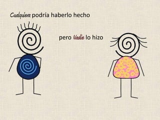 Cualquiera podría haberlo hecho

                   pero Nadie lo hizo
 