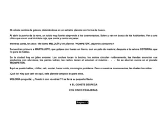 Cuento Un Planeta Maravilloso