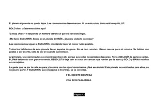 Cuento Un Planeta Maravilloso