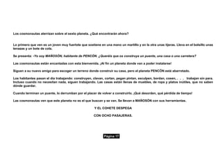 Cuento Un Planeta Maravilloso