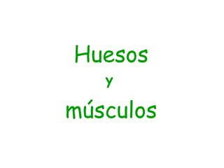 Huesos y músculos 