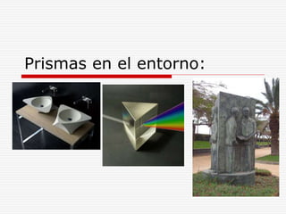 Prismas en el entorno:
 