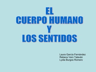 EL  CUERPO HUMANO Y  LOS SENTIDOS Laura García Fernández Rebeca Varo Talaván Lydia Burgos Romero 