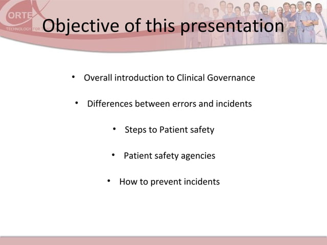 CU Errors, clinical governance and patient safety | PPT