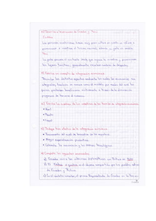 Cuestinario integración económica