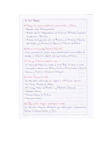 Cuestinario integración económica