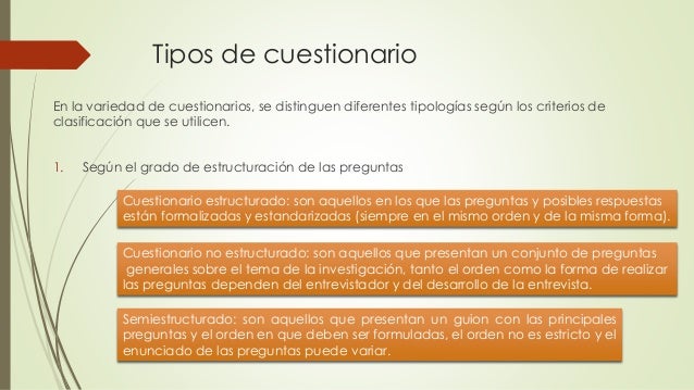 Cuestionario