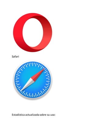 Safari
Estadística actualizadasobre su uso:
 