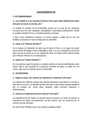Cuestionario 02 final filosofia