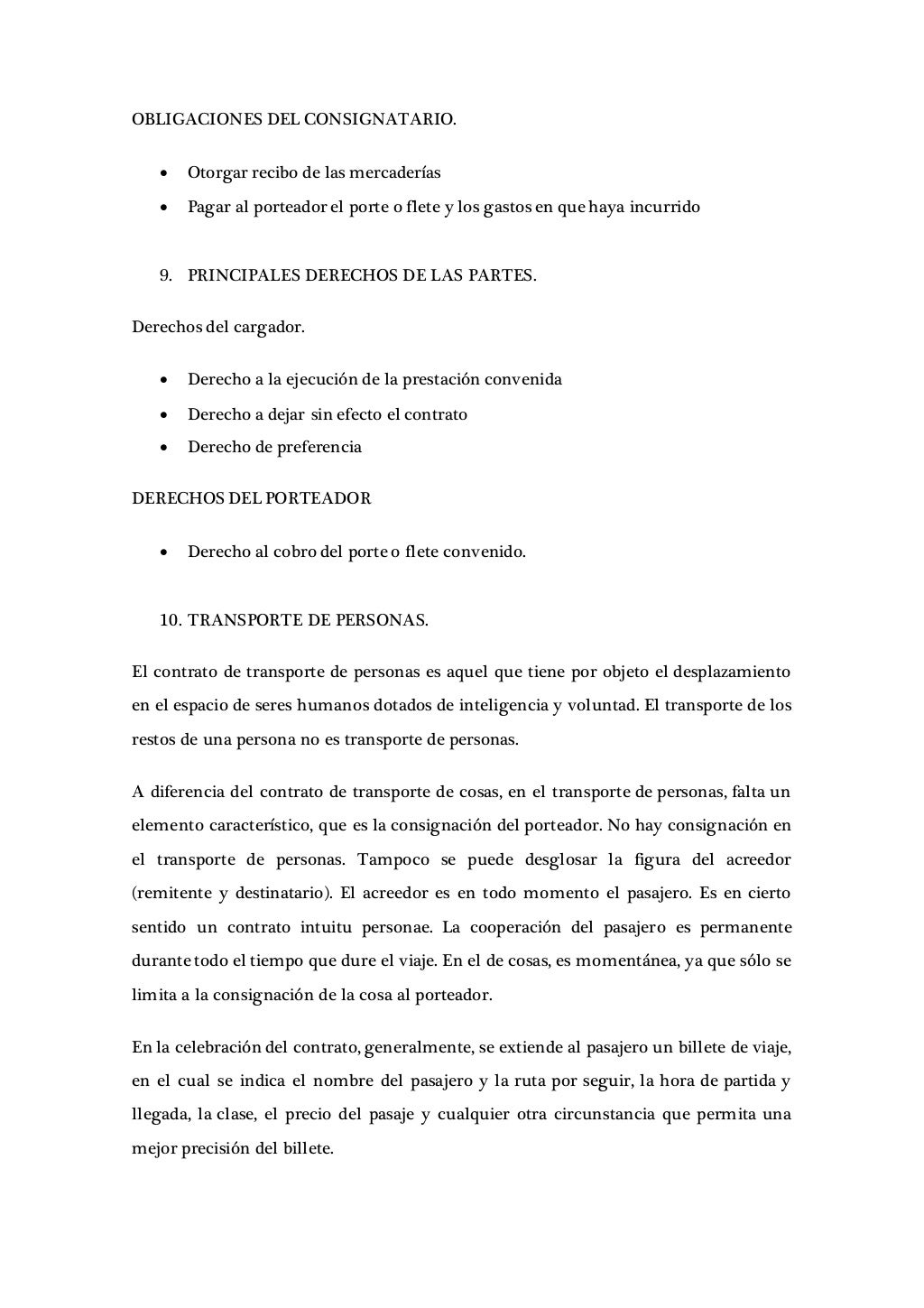 Contratos Mercantiles. Cuestionario 10. Contrato de