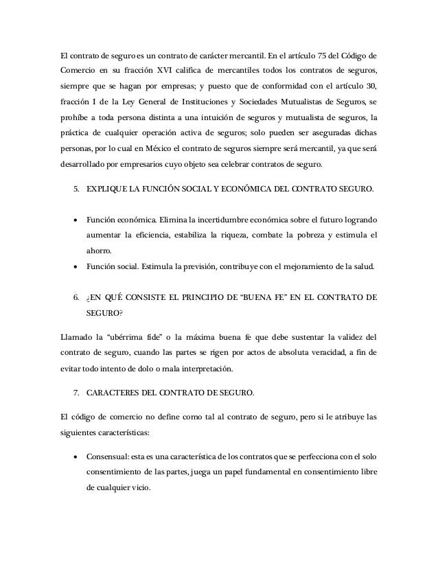 Contratos Mercantiles. Cuestionario 11. Contrato de seguro