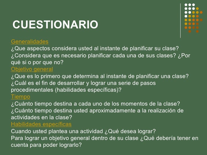 Cuestionario Abierto