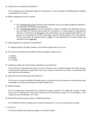 Cuestionario de biologia 1