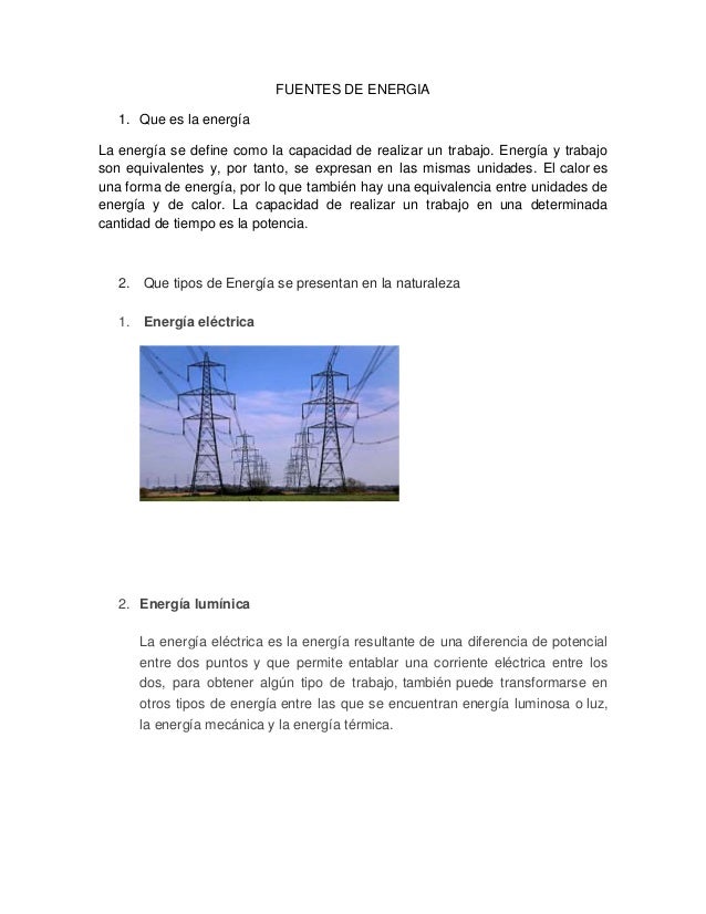 Cuestionario De Energia