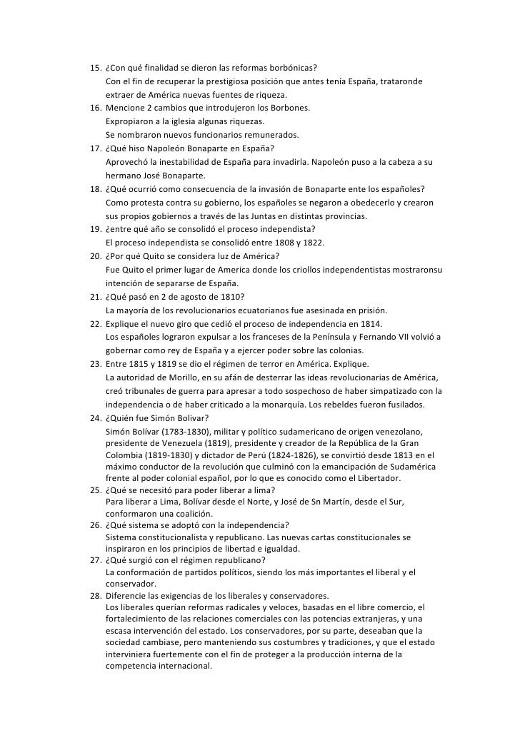 Cuestionario de estudios sociales.