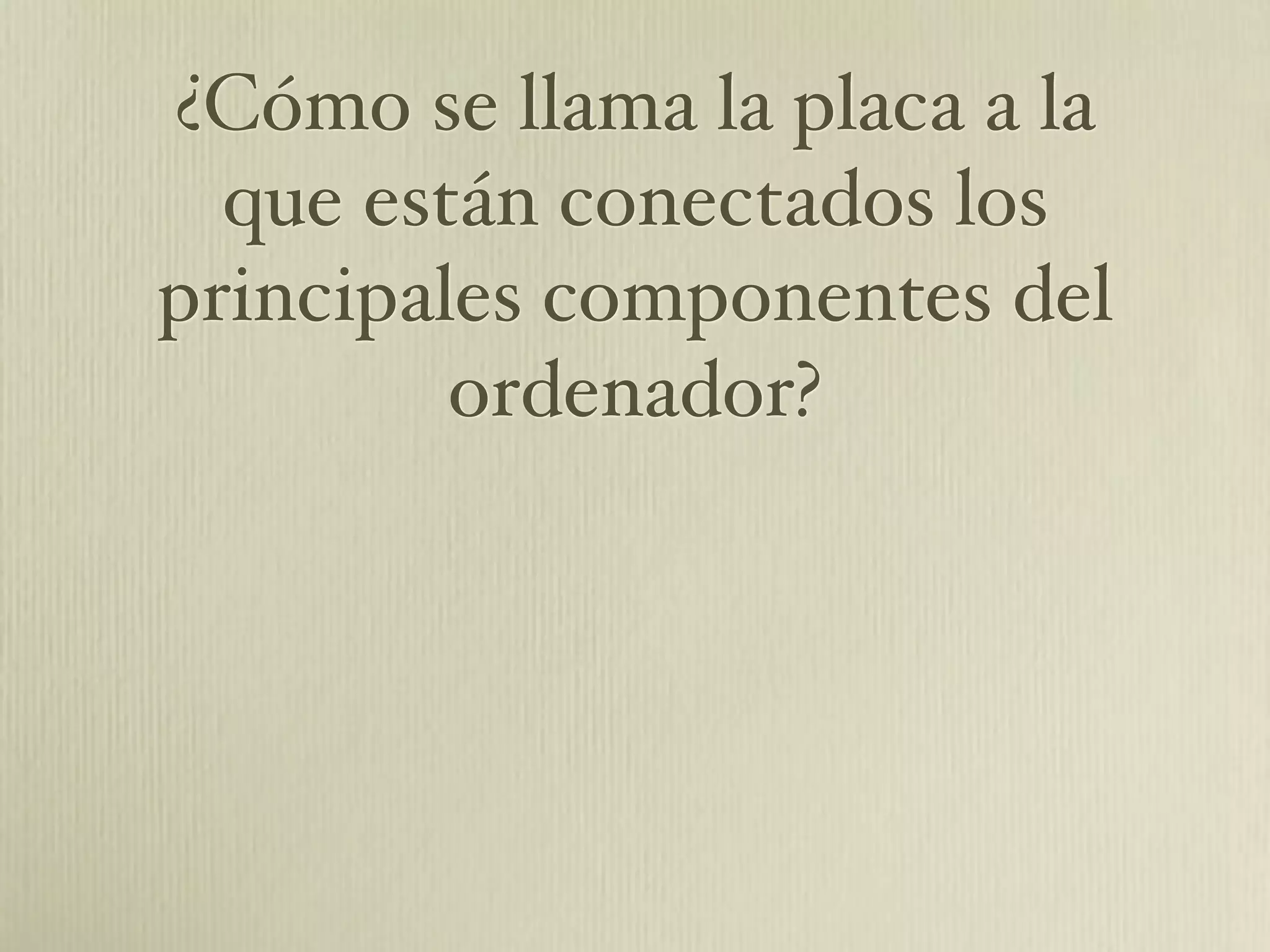 Cuestionario De Hardware Y Software