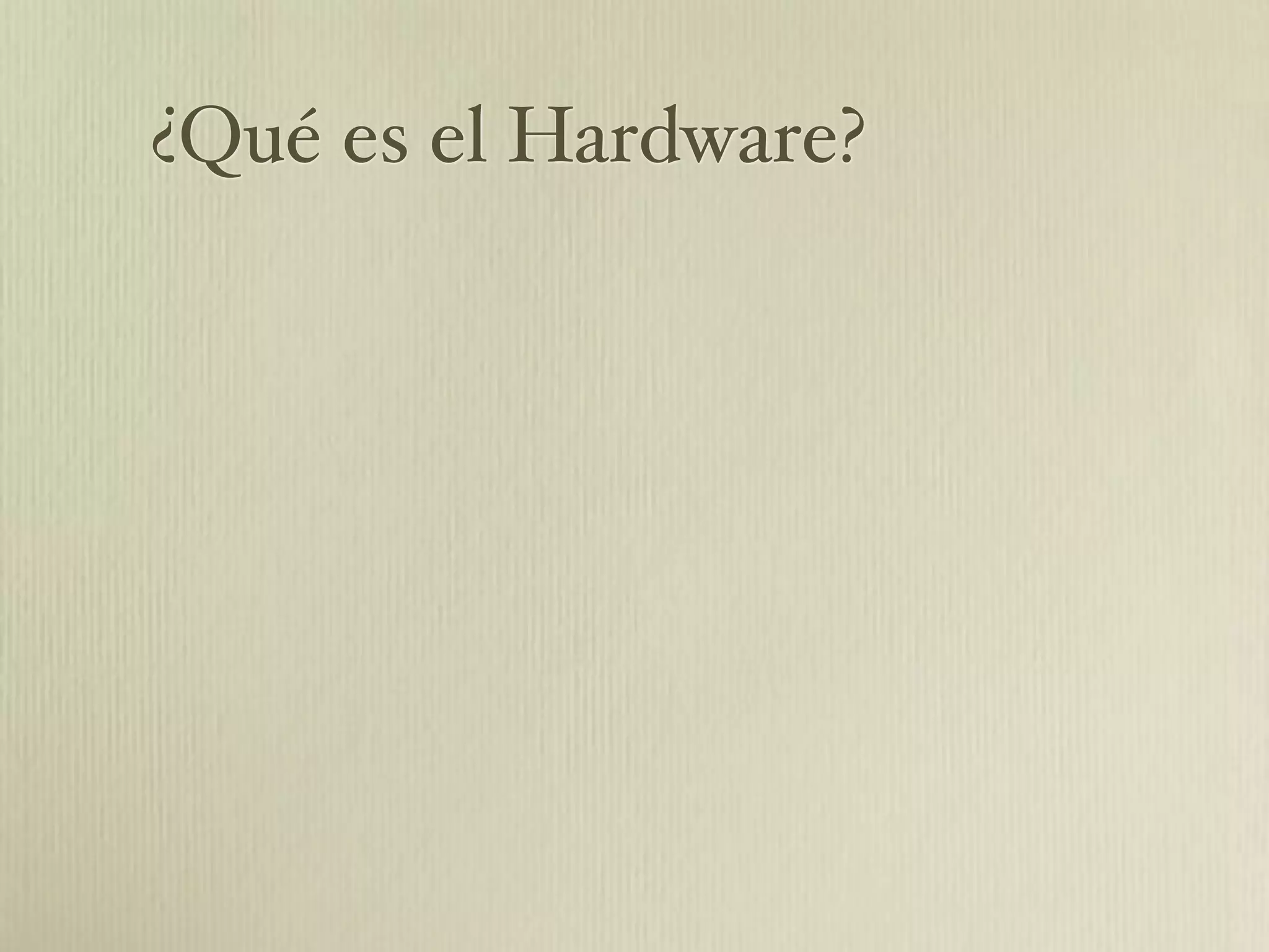 Cuestionario De Hardware Y Software