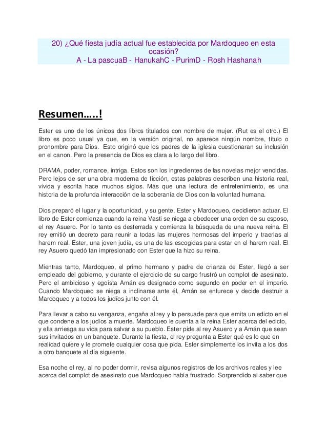 ester biblia resumen cuestionario de los capitulos del libro de ester ester biblia resumen cuestionario de los capitulos del libro de ester