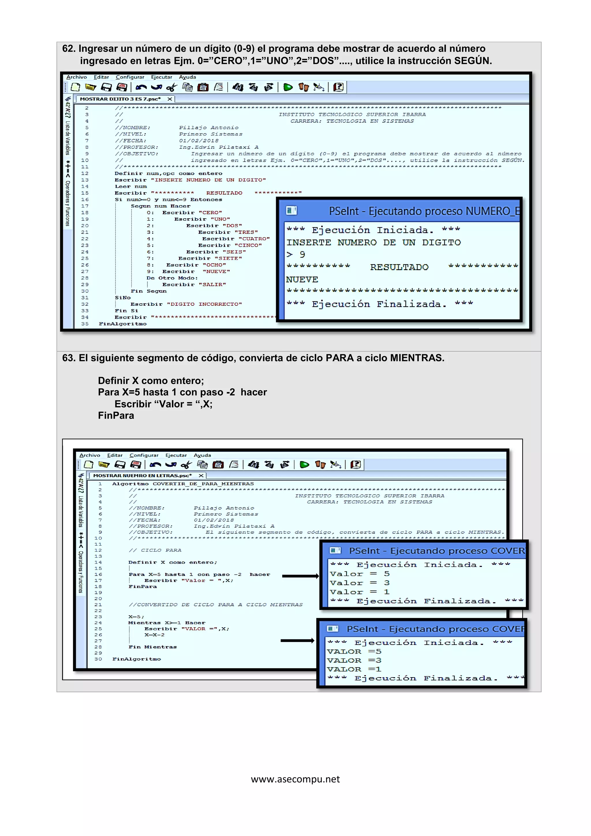Cuestionario De Programacion I Pdf