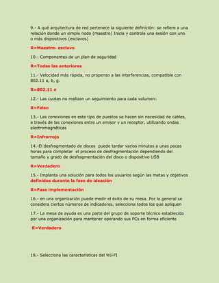 Cuestionario de soporte | DOCX