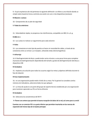 Cuestionario de soporte | DOCX